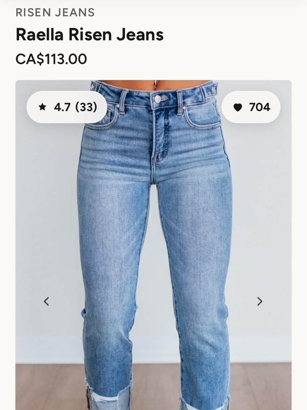 Raella — Light Blue High-Rise Straight Jeans